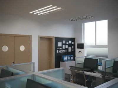 Teachers offices 3D model