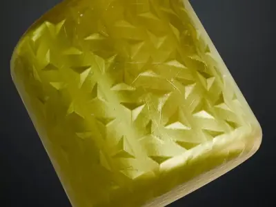 Golden Metal Pattern PBR Seamless Texture