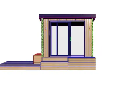 Backyard office Free 3D model