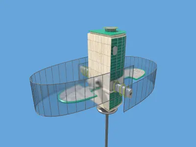 Futuristic Architecture Skyscraper 06 3D model