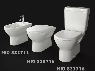 JIKA MIO toilet seats and bidet 3D model