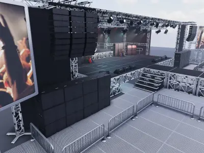 Stage Vol 1 For Unreal And Unity Low-poly 3D model
