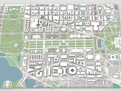 Capitol Hill Washington Columbia USA  3D model