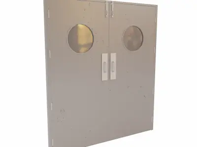 Kitchen Rear door  Low-poly 3D model