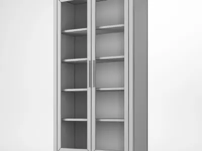Restoration Hardware Glass Cabinet 3D model