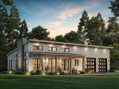 Residential Visualization Plan and Perspective 3D model