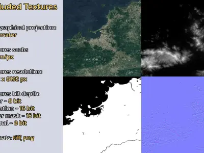 Fukuoka Japan City Landscape 3D Model 3D model