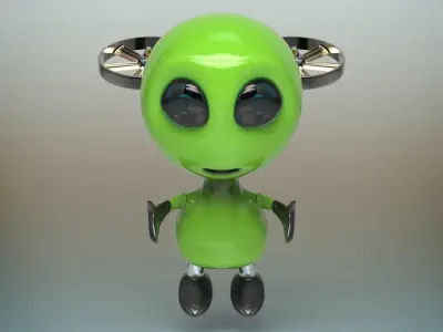 Alien robot 3D model