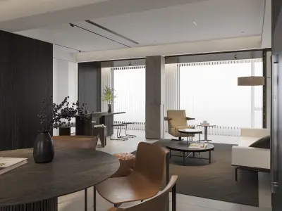 apartment interior scenes        3D model 5