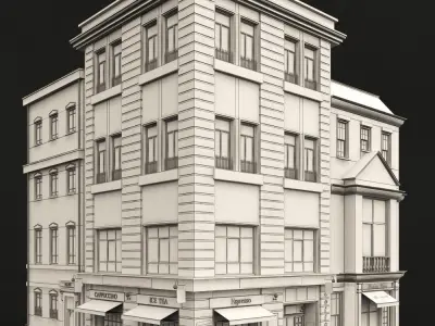 faced for background vol A3 3D model