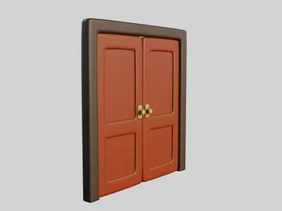 Cartoon Door 15a 3D model