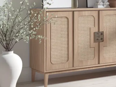 Modern entrance style cabinet 3D model