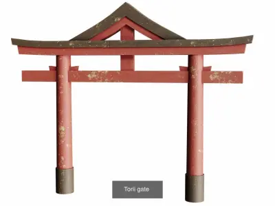 Torii gates 3D Model Pack