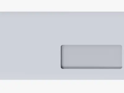 Envelope mockup 04 3D model