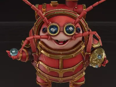 Steampunk Isopod Explorer 3D print model