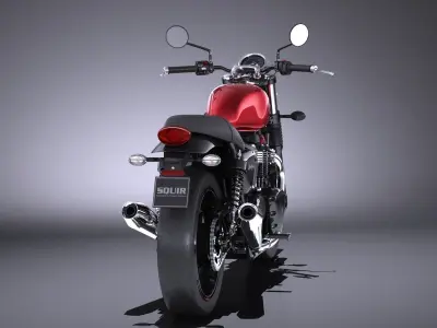 Triumph Bonneville Twin Street 2016 3D model