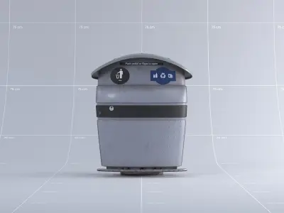 Toronto Waste Bin 01 3D model