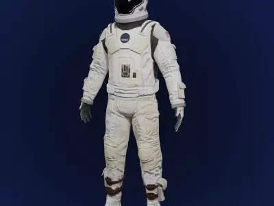 Sci Fi Space Suit Interstellar 3D Low-poly 3D model