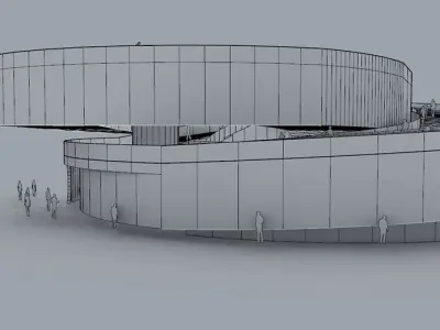 Denmark Pavilion with GH Script by BIG Architect  3D model