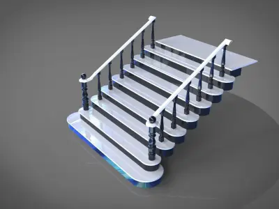 Classic stairs  3D model