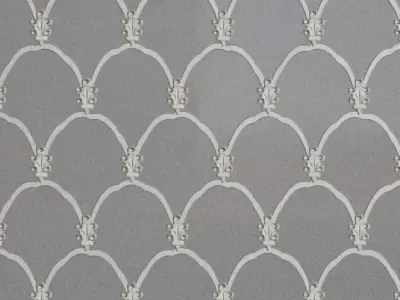 White Glass Pattern Transparent PBR Seamless Texture