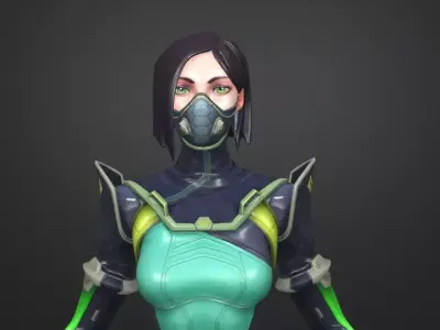viper mask 3D model