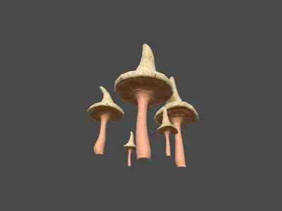 Fantasy Mushroom G11 Realistic - Scene Backdrop Design Low-poly 3D model