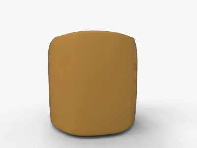Rue Swivel Chair Citronella Velvet 3D model