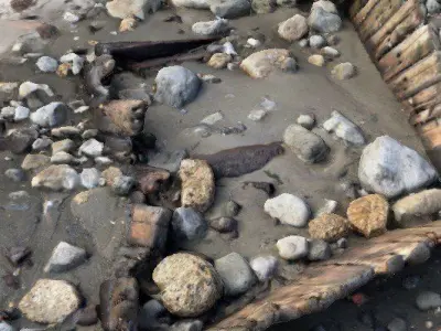 Apocalyptic Landscape Elements 3D model