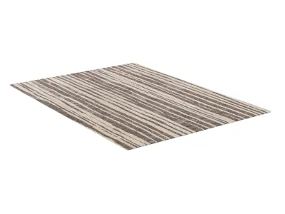 RHADA HAND-KNOTTED WOOL RUG 3D model