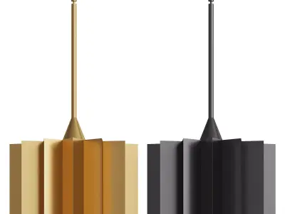  Plisse Pendant Light 3D model