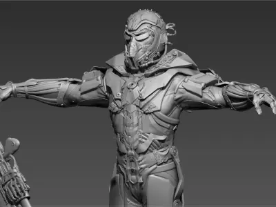 CosmoTrooper armored man holding gun 3D model