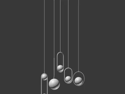 Ceiling Light Collection 3  3D model