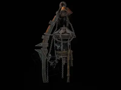 Vintage Medivel Latern 3D model