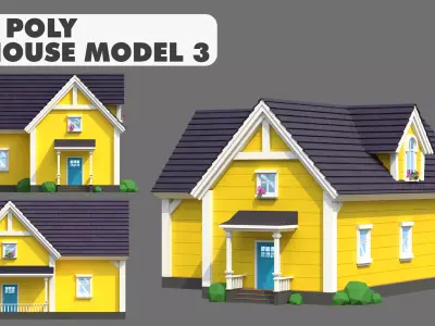 House Model 5 Low-poly 3D model