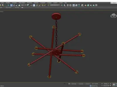 Exton Chandelier Low-poly 3D model