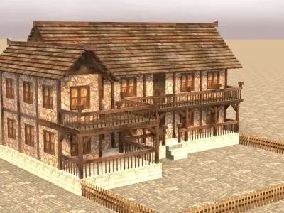 Comprehensive Low Poly Medieval Architecture Asset Collection Low-poly 3D model