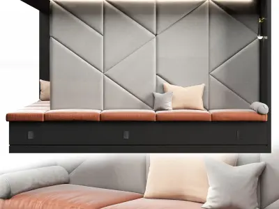 Restaurant and Office Lobi  Seating 12 3D model