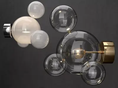 Bra G and C Bolle 4 Bubble 6 colors 3D model