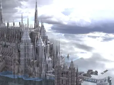 High emperors autumn Retreat Palace 3D model