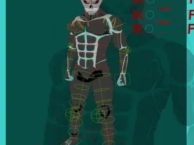 Kaiju No 8 - Hibino Kafka Animation ready Game Ready VRM ready Low-poly 3D model