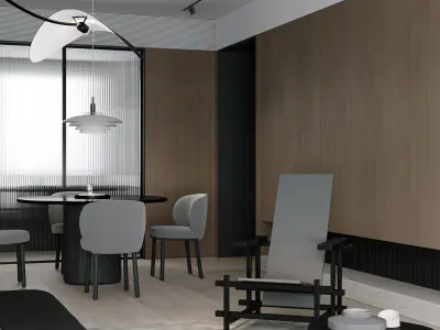 apartment interior scenes      3D model 11