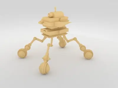 Scifi Robot GR00 3D Model Low-poly 3D model