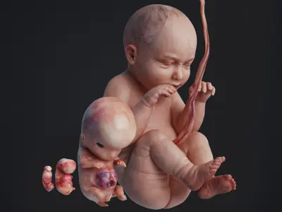  Human Embryo Fetus Animated 