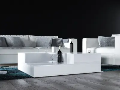 Sofa set - Interior Furniture 08 3D model