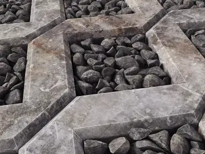 Ecoparkin rock pebble 3D model