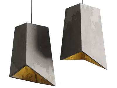 Concrete Odense Archi Pendant Light Low-poly 3D model