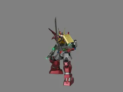 Attacker Gundam 4 A 3D model