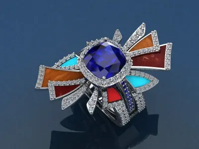 Radiance Ring 3D print model