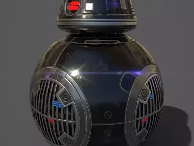 Droid BB-9E Low-poly 3D model